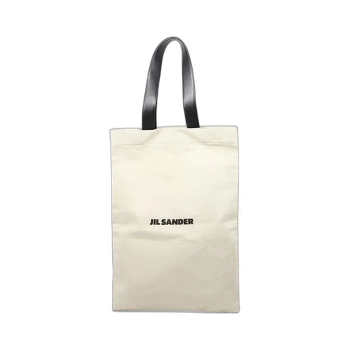 Jil Sander Logo Printed Tote Bag