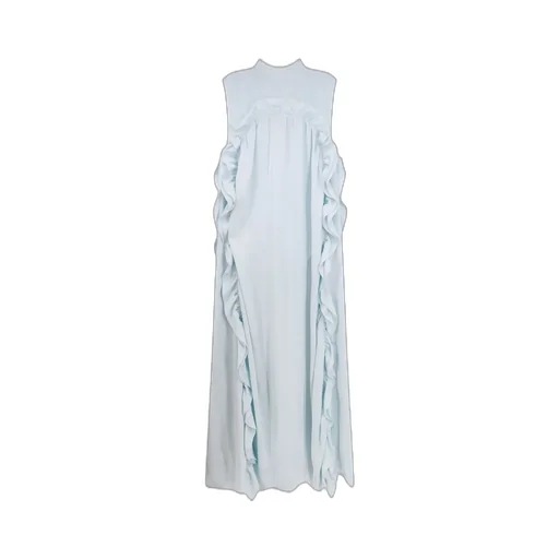 Jil Sander Ruffled Sleeveless Maxi Dress
