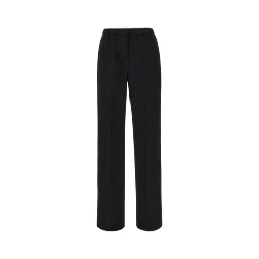 Jil Sander Drawstring Straight-Leg Tailored Trousers