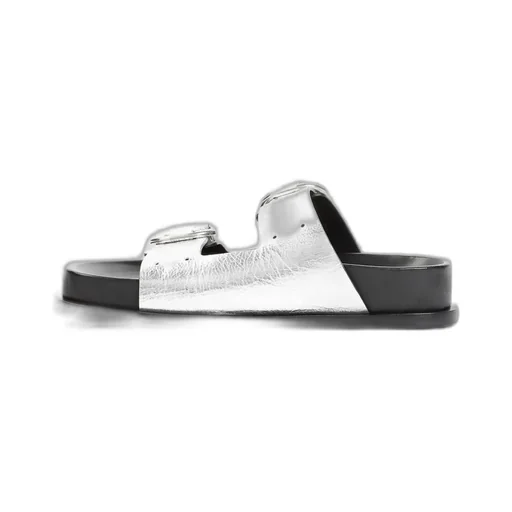 Jil Sander Double Buckled Slip-On Sandals