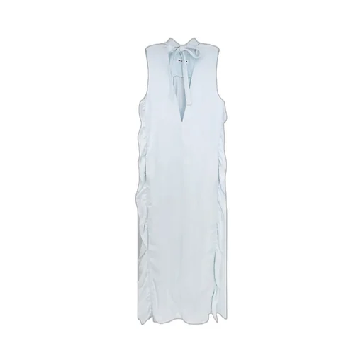Jil Sander Ruffled Sleeveless Maxi Dress