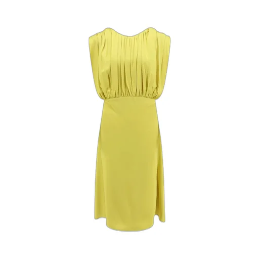 Jil Sander Gathered Crewneck Sleeveless Dress