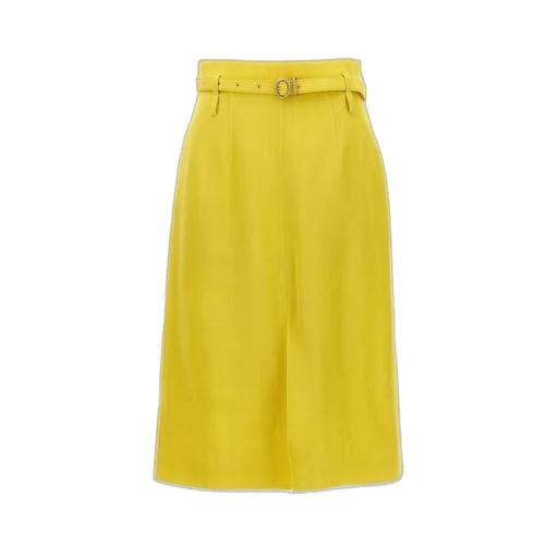 Jil Sander Belted Midi Skirt