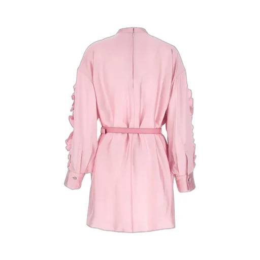 Jil Sander Ruffled Belted Mini Dress