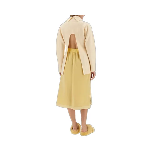 Jil Sander Back Cut-Out Turtleneck Knit Sweater