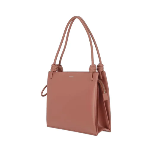 Jil Sander Knot-Detailed Logo Printed Tote Bag
