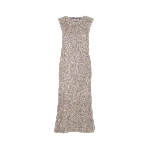 Jil Sander Glitter-Embellished Sleeveless Dress