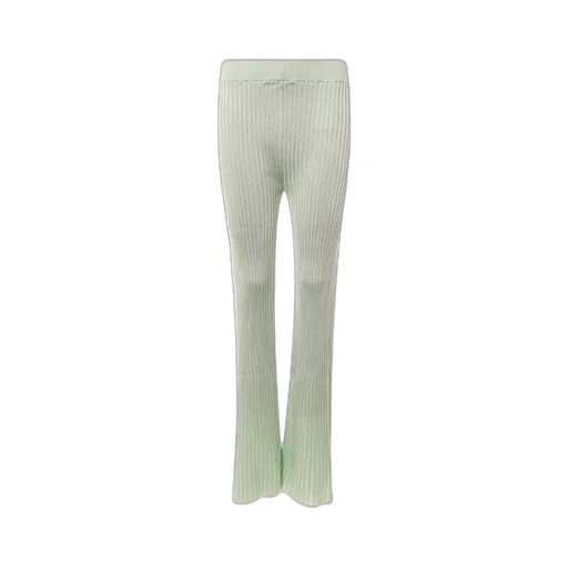 Jil Sander High-Waisted Ribbed-Knit Trousers