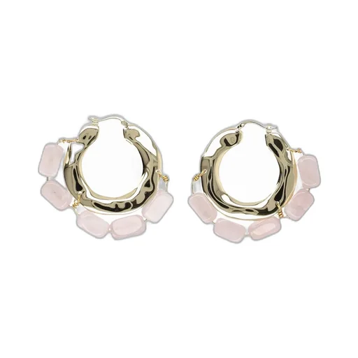Jil Sander Embellished Bar-Pin Fastened Hoop Earrings