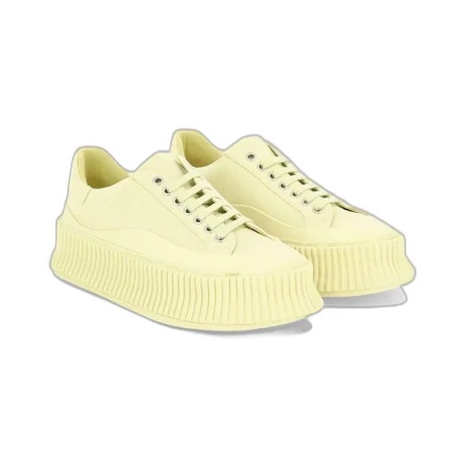 Jil Sander Panelled Round-Toe Sneakers