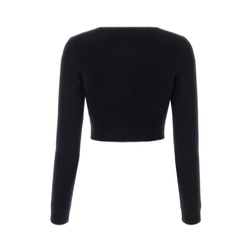 Jil Sander V-Neck Knitted Crop Top