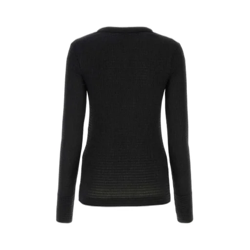Jil Sander Smocked Long-Sleeved Crewneck Top