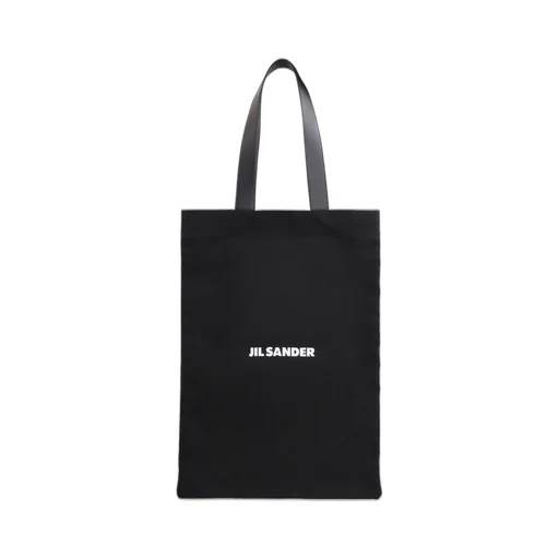 Jil Sander Logo Printed Tote Bag