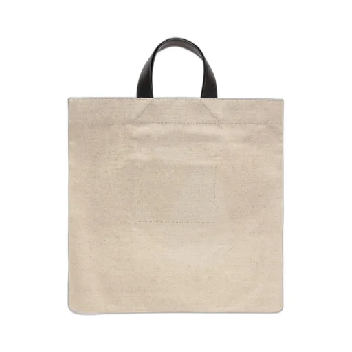 Jil Sander Logo Printed Square Shape Tote Bag