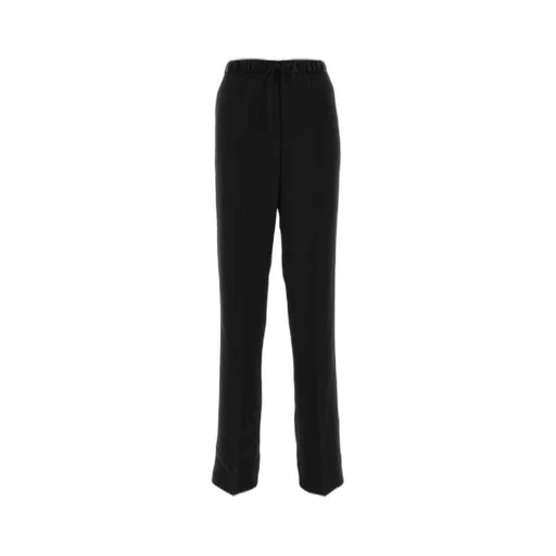 Jil Sander High-Waist Satin Trousers
