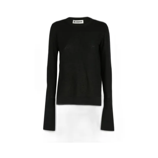 Jil Sander Slit-Cuff Detailed Crewneck Knitted Jumper