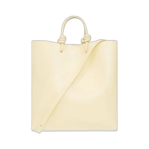 Jil Sander Logo Embossed Knot Detailed Tote Bag