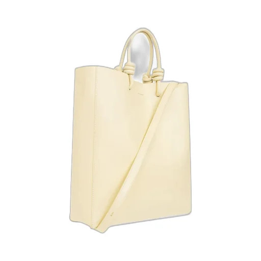 Jil Sander Logo Embossed Knot Detailed Tote Bag