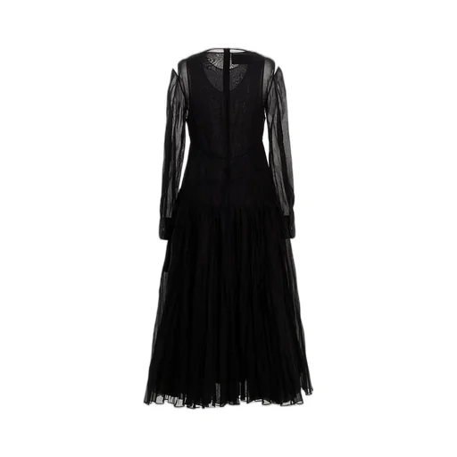 Jil Sander Pleat-Detailed Crewneck Midi Dress