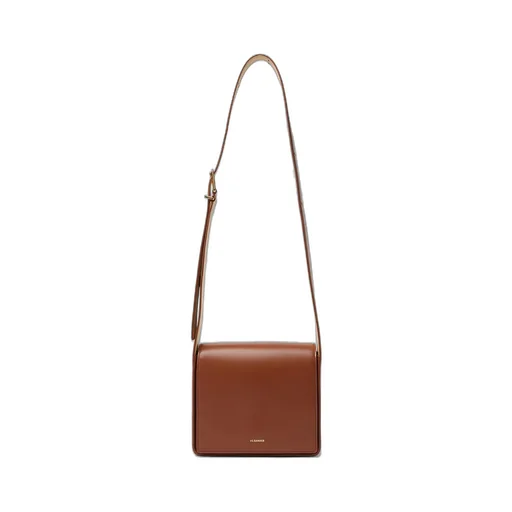 Jil Sander Logo-Detailed Foldover Top Crossbody Bag