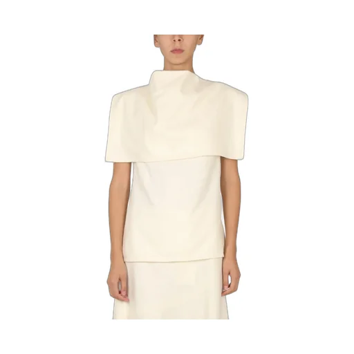 Jil Sander Back-Zipped Sleeveless Top
