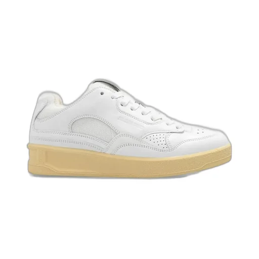 Jil Sander Laced Logo Embossed Sneakers