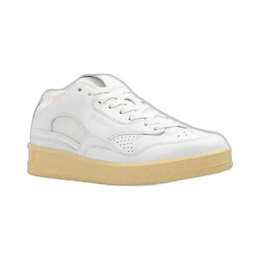Jil Sander Laced Logo Embossed Sneakers