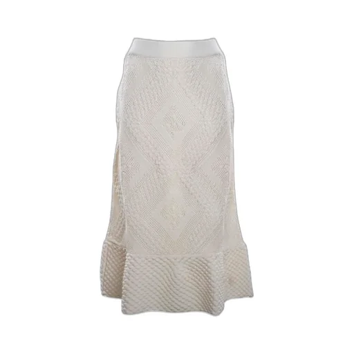 Jil Sander Open Knitted Flared Midi Skirt