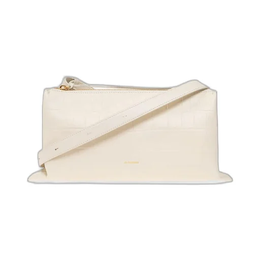 Jil Sander Embossed Logo Printed Crossbody Bag