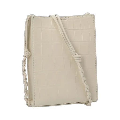 Jil Sander Logo Embossed Crossbody Bag