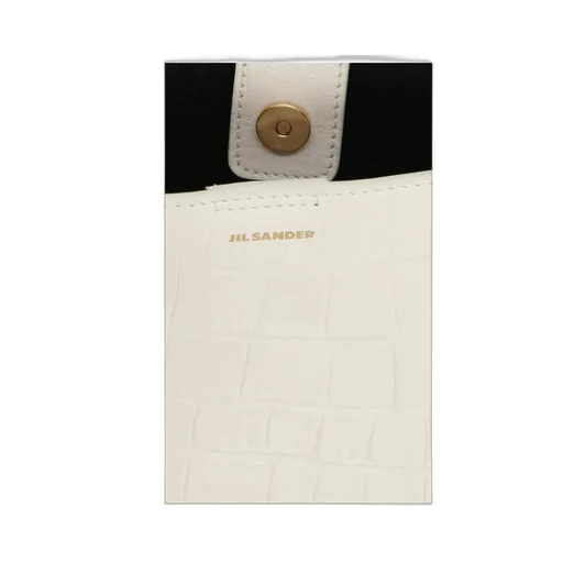 Jil Sander Logo Embossed Crossbody Bag