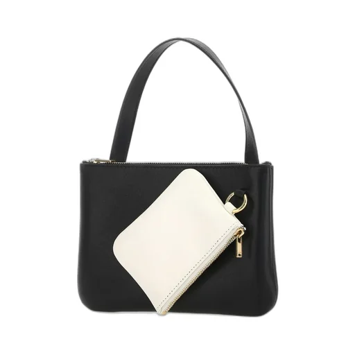 Jil Sander Logo Printed Zipped Crossbody Bag