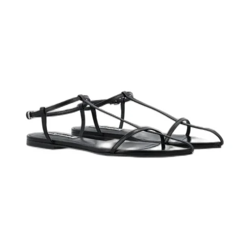Jil Sander Pointed-Toe Ankle-Strap Sandals