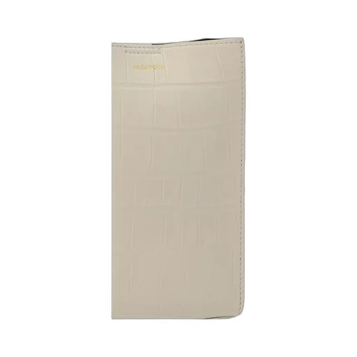Jil Sander Logo Embossed Crossbody Bag
