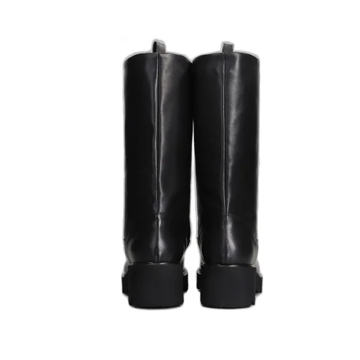 Julie Dee Almond Toe Slip-On Boots