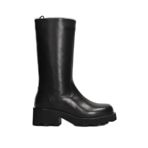 Julie Dee Almond Toe Slip-On Boots
