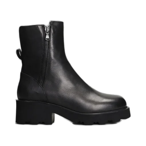 Julie Dee Zipped Block-Heel Ankle Boots