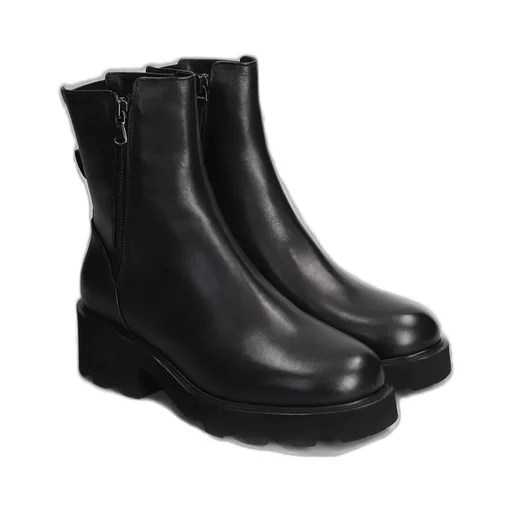 Julie Dee Zipped Block-Heel Ankle Boots
