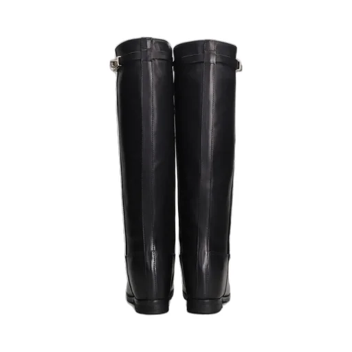 Julie Dee Buckle-Fastened Almond Toe Boots