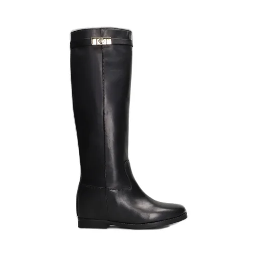 Julie Dee Buckle-Fastened Almond Toe Boots