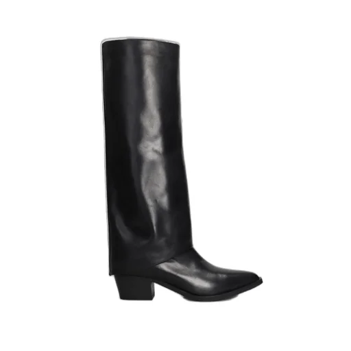 Julie Dee Pointed Toe Block Heel Boots