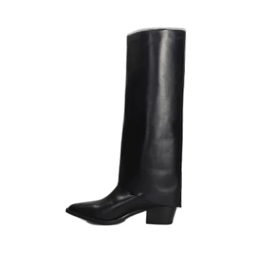 Julie Dee Pointed Toe Block Heel Boots