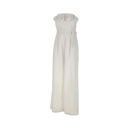 Kaos Rose Motif Strapless Jumpsuit