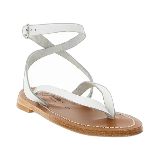 K.Jacques Smyrne Thong Ankle-Strap Flat Sandals