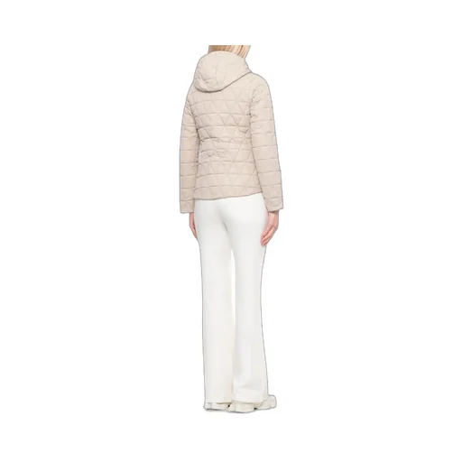 K-Way Quilted Hooded Zip-Up Jacket