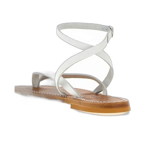 K.Jacques Smyrne Thong Ankle-Strap Flat Sandals