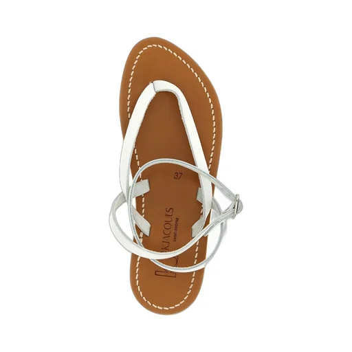 K.Jacques Smyrne Thong Ankle-Strap Flat Sandals
