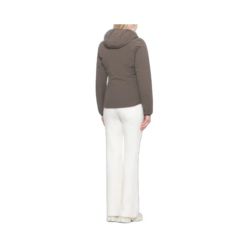 K-Way Logo Patch Hooded Reversible Jacket