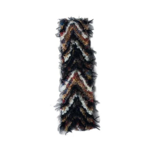 Kiko Kostadinov Chevron Textured Knit Scarf