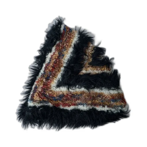 Kiko Kostadinov Chevron Textured Knit Scarf